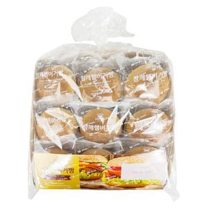 신라명과 참깨 햄버거빵 70g x 18개 x 1개