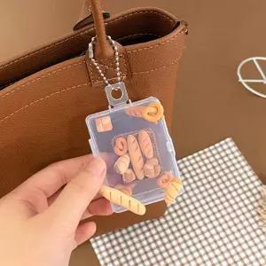 [오피스스쿨] 토단 미니 탑로더 사각 파우치 베이커리 키링 만들기 1인세트 DIY 취미 집콕놀이세트 장식소품 미니어쳐