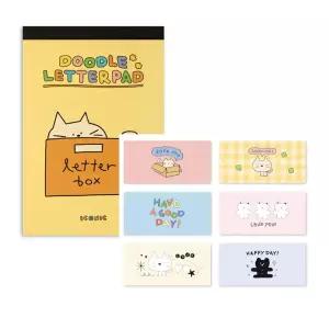아이코닉 두들 편지지패드 + 편지봉투 세트 ch