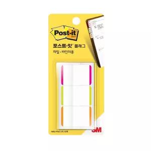 3M 플래그 파일 바인더용 686L-PGO 38x25.4mm/포스트잇/포스트지/붙이는/메모지/필름/인덱스/분류용/메모