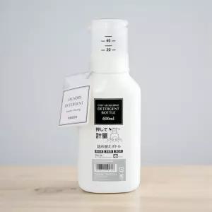 LEC 엘이씨 원터치 계량컵 세제통 세탁 소분용기 600ml