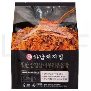 하남돼지집 즉석밥 철판 삼겹살 마무리볶음밥 4개입 4인분 (냉동) 920g 1개