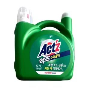 대용량 액체세제 액츠 수퍼클린 찌든때 겸용 5.7L x 1개