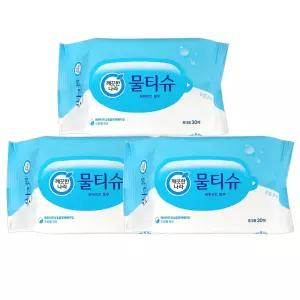 깨끗한나라 페퍼민트 휴대용 물티슈 30매 X 3팩