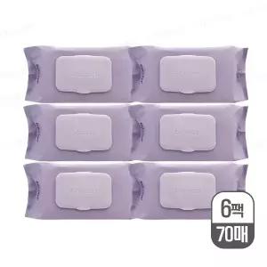 베베숲 프리미어 plus 물티슈 캡형 70매 6팩 / 아기물티슈 두꺼운 엠보싱