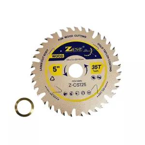 제스트 Z-CS125 골드 테프론 충전원형톱날 목공전용 125mm 35T