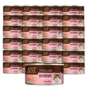 ANF 고양이 캔 참치게맛살 1박스 (95gX24개입)