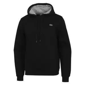 라코스테 레귤러핏 플리츠 기모 후드 SH2128 BLACK