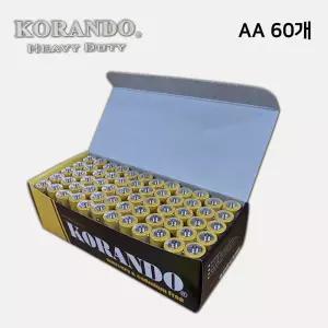114번 KORANDO 망간건전지 AA 60개입 /코란도 디앤씨전지 DNC배터리