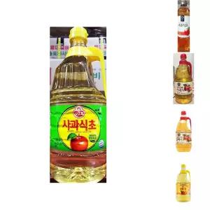 사과식초(오뚜기 1.8L)/조리/샐러드/맛있는/가정용/과일맛/상큼한/사과맛/비니거/식당용/새콤/액상/애플