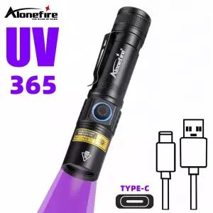 Alonefire 자외선 블랙라이트 감지기 UV 손전등 애완견 고양이 소변 감지 SV38 5W 충전식 365nm