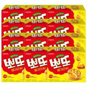 크라운 뽀또 체다치즈버터 비스킷 139g x 12개 x 1박스