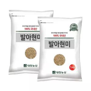 국산 발아현미 10kg (5kg 2봉) / 검정쌀 잡곡