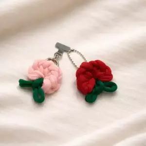 온모아 양말목공예 미니 카네이션 키링 DIY 키트
