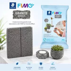 FIMO 피모 에어 클레이 350g/화강암 효과 돌클레이 자연건조 영남상사