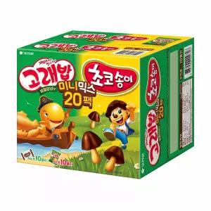 오리온 고래송이 미니믹스 20팩 고래밥 20g 10개 초코송이 36g 볶음 양념맛 10p 봉지과자 학교 어린이날 소