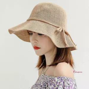 리본벙거지 챙모자 버킷햇 썬캡 통풍잘되는모자bcd504