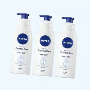니베아 익스프레스 하이드레이션 바디로션 400ml 3개 바디 로션 블루로터스향 4962850