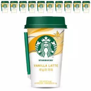 스타벅스 바닐라라떼 컵커피 200mlx10컵+아이스포장