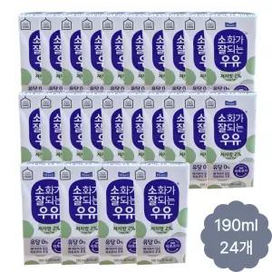 소화가잘되는우유 저지방, 190ml, 24개