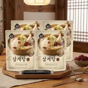 올반 삼계탕 (900g X 4팩) 국내산 닭 신세계푸드 초복 중복 말복 실온보관
