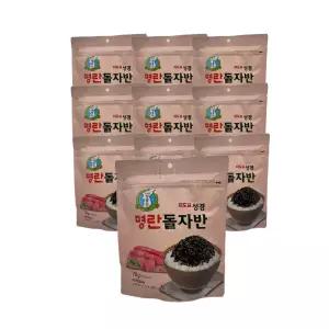 지도표 성경김 명란 돌자반 70g x 10개 맛있는 김 들기름향 명란맛 간편한 밥도둑 밥반찬