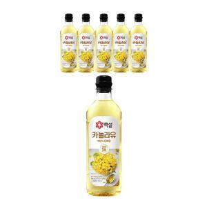백설 카놀라유 900ml, 6개