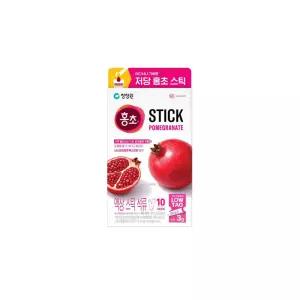 청정원 저당 홍초 스틱 석류 400ml 3개 마시는식초 무배