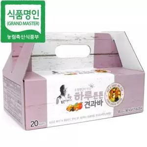 강봉석조청 하루든든견과바 25gx20개입/식품명인 제32호/에너지바 한과 강정 명절선물세트