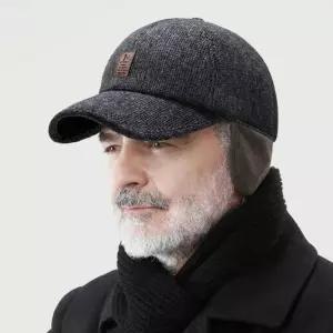 모직 남자겨울털 스웨이드 패션 귀도리 사이즈조절 패브릭 귀마개 패딩장갑 모자
