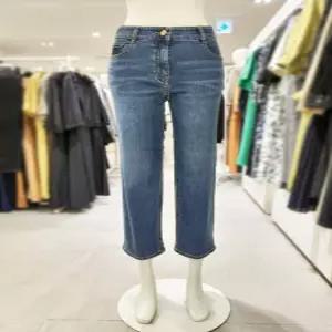 [올리비아로렌]올리비아로렌 OVLR 뒷밴딩 스판 세미 와이드 데님 팬츠 vocmp5f7461