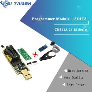 CH341A 24 25 시리즈 EEPROM 플래시 BIOS USB 프로그래머 모듈  93CXX / 25CXX 용 SOIC8 SOP8  클립