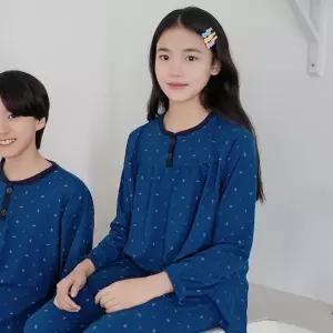 핫주니어복구잠옷 여 퍼플잎
