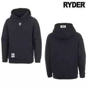 라이더 후드티 티셔츠 배드민턴 상의 긴팔티 기모 블랙 2022RHT-1 남성 여성 남녀공용 배드민턴복