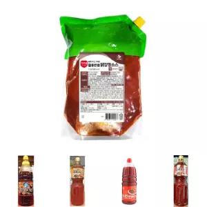 제일제당 이츠웰 닭강정 소스 2Kg 1개/양념/치킨/통닭/닭꼬치/매콤한/매콤/캠핑/업소/용/식당/급식/대용량