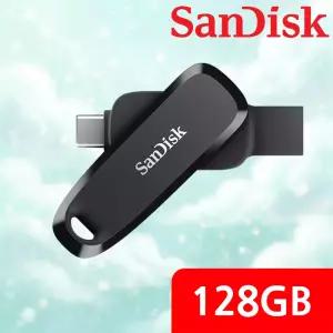 샌디스크 정품 USB메모리 128GB 폰 드라이브 C타입 회전캡 USB 3.2 OTG 안드로이드 SDDDC6-128G-G46