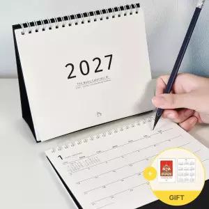 2027 모뉴 더베이직 캘린더 M (탁상달력 음력 스케줄 중형 심플 책상 데스크 업무 메모 사무실 2027년)