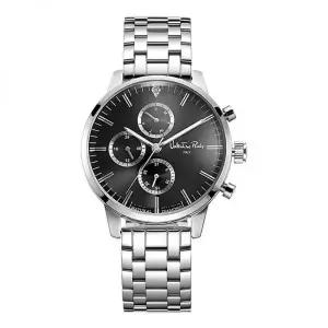 VALENTINO RUDY VR6567B-BKWT 다이아몬드시계 감별서 남자 메탈 손목시계
