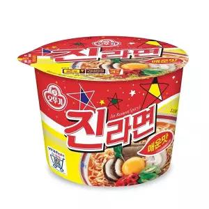 [롯데백화점]오뚜기 큰컵라면 오뚜기 진라면 매운맛 110g 12개