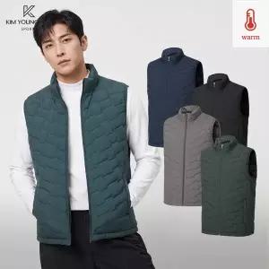 [이지바이]김영주스포츠 남성 윈터쉘 경량 패딩 조끼(M7WV01)