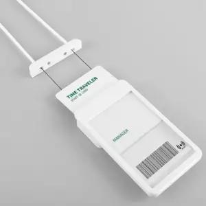 실리콘 목걸이형 사원증 카드 케이스 홀더 학생증 신분증 행사 출입증 명찰 릴홀더