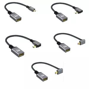 하니B3 MiniHDMI HDMI to MICROHDMI Micro 젠더 4K 노트북 포터블 모니터 hdmi변환 microhdmi케이블 일상