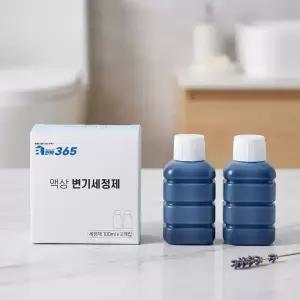 반짝365 액상 변기세정제 리필용 세정제 100ml 2개 에코후레쉬 닥터클린 소다클럽 호환