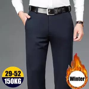 바지 겨울 10XL 빅사이즈 남성 비즈니스 캐주얼 정장 재봉 의류 사회 PantsMens