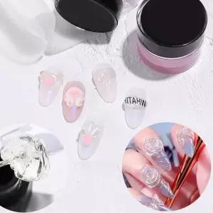 네일아트 말랑말랑 쪼물젤 8ml 2종 클리어 화이트 파츠만들기 네일파츠 네일스톤 EC905