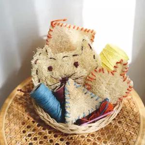 DIY 친환경 제로웨이스트 천연 루파 수세미 만들기