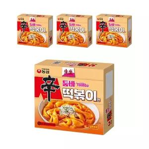 농심 생생신툼바떡볶이면 252g, 4개