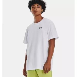 매장정품 UNDERARMOUR 언더아머 남성 UA 로고 엠브로이더드 헤비웨이트 반팔 1373997-100 2095653