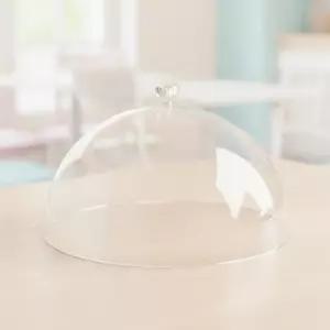 아크릴 뚜껑 원형 돔 보관 덮게 푸드커버 투명 디저트 케이크 음식 덮개 (24cm)
