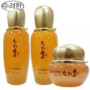 수려한 화윤 3종(스킨+로션+크림)/한방화장품/보습+주름 /